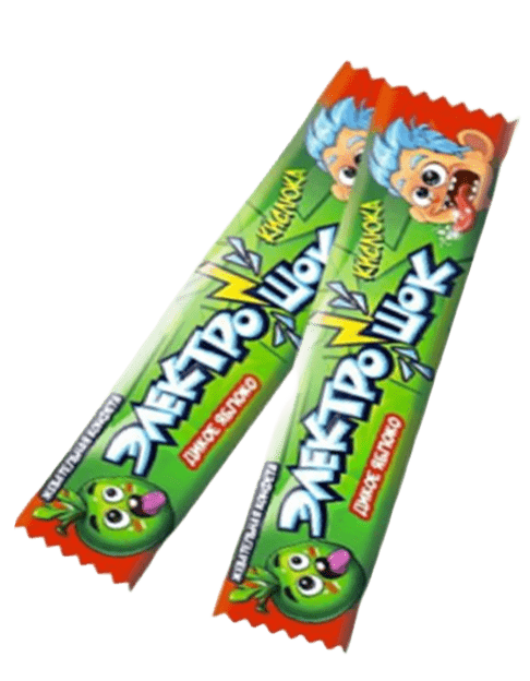 Жевательная конфета Электрошок Яблоко