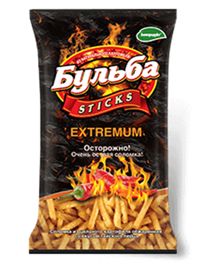  Соломка  "Бульба sticks" "EXTREMUM"со вкусом тайского перца.