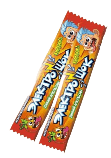 Жевательная конфета Электрошок Апельсин